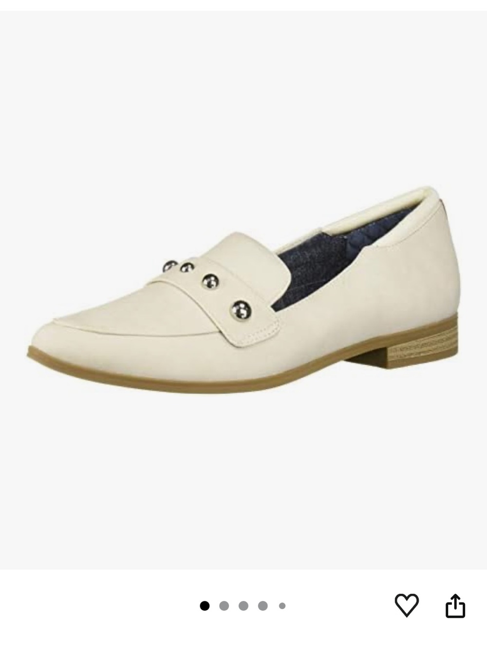 Dr. Scholl's Ivory Stud-Detail Slip-On Loafer